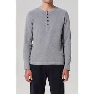 NEW CITIZENS OF HUMANITY classic henley tee in moonstone